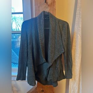 Sweet Rain Olive Draped Sweater